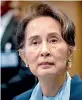  ??  ?? Aung San Suu Kyi