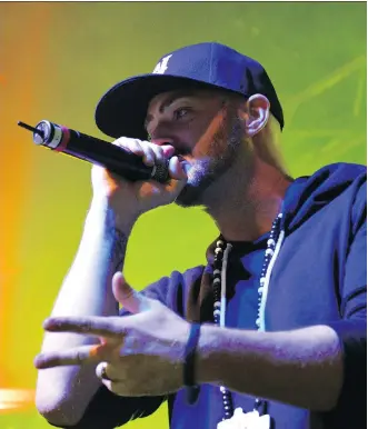  ?? EMMA MELDRUM ?? “I’m always writing about where I am at in my life,” says hip-hop artist Classified, whose real name is Luke Boyd. “Just being a father is different ... you’ll have different values than before.”