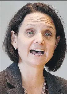  ?? CODIE MCLACHLAN/ FILES ?? Children’s Services Minister Danielle Larivee had tough words for Ottawa’s continuing failure to increase federal funding for child welfare on reserves, to bring it up to provincial standards.