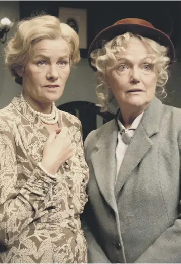  ??  ?? Louise Jameson (right) is a beguiling Miss Marple