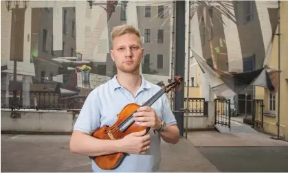  ?? Ukrainian. Photograph: Christian Jungeblodt/The Guardian ?? Kryrlo Markiv’s concert in Berlin with the Ukrainian Freedom Orchestra will include a rendition of Beethoven’s Ninth Symphony in