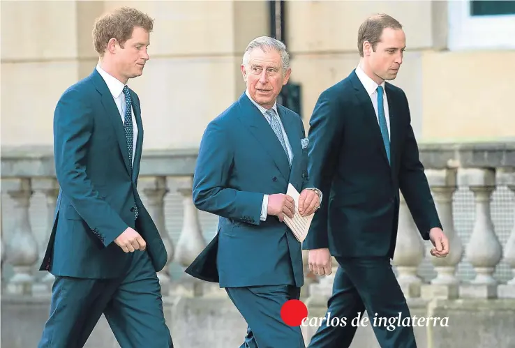  ?? G3 ?? Padre y abuelo. Carlos tuvo dos hijos, Guillermo y Enrique, de su matrimonio con Diana. El mayor ya lo ha hecho abuelo de Jorge, que en abril tendrá un hermanito