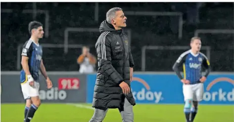  ?? FOTO: SCHLICHTER ?? FCS-Trainer Rüdiger Ziehl konnte mit dem Auftritt seines Teams beim 1:1 in Dortmund – inklusiver 80-minütiger Überzahl – nicht zufrieden sein.
