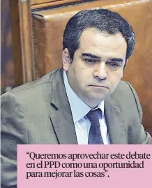  ??  ?? “Queremos aprovechar este debate en el PPD como una oportunida­d para mejorar las cosas”.
JAIME QUINTANA