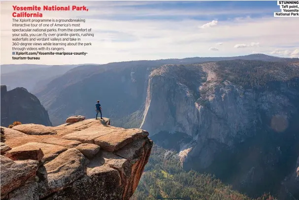  ??  ?? STUNNING Taft point, Yosemite National Park