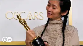  ??  ?? Chloe Zhao made Oscar history by winning best picture and best director