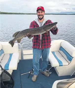  ?? FACEBOOK ?? Jonathon Sherman, son of Barry and Honey Sherman, seen at the marina he owns in Apsley, Ont. Sherman says he is tired of people speculatin­g he had something to do with his parents' killings.