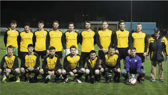  ?? Photo by Domnick Walsh ?? The Rattoo Rovers team that lost to Fenot Samphires in the Greyhound Bar KO Cup at Mounthawk Park at the weekend.