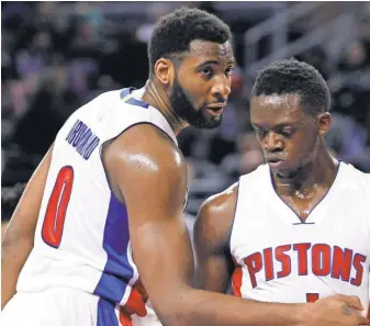  ?? RAJ MEHTA, USA TODAY SPORTS ?? Reggie Jackson, right, says the Pistons think they’re the better team.