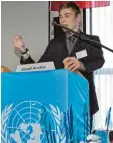  ?? Foto: Press Team ?? Max von Linden war bei einem Planspiel über die Vereinten Nationen Vertreter Saudi Arabiens.