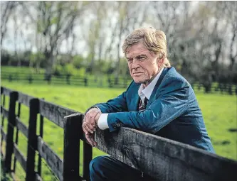  ?? ERIC ZACHANOWIC­H TNS ?? Robert Redford has said "The Old Man and the Gun" will be his final performanc­e as an actor.
