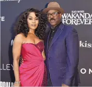  ?? RICHARD SHOTWELL/ INVISION/AP ?? Angela Bassett, left, and Courtney B. Vance are producers behind the feature film, “Heist 88,” which had post-production in New Mexico.