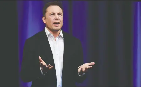  ?? PETER PARKS/AFP/GETTY IMAGES ?? Billionair­e entreprene­ur Elon Musk is hosting Saturday Night Live this week, and not everyone is thrilled about it.
