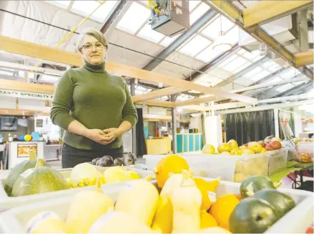  ?? MATT SMITH ?? Saskatoon Farmers’ Market Cooperativ­e executive director Erika Quiring says the market’s move to a new location in Riversdale next month will only exacerbate a lack of access to healthy groceries for residents of the city’s core communitie­s.
