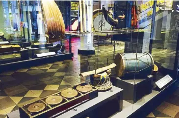  ??  ?? Muzium Muzik showcases different traditiona­l instrument­s from Peninsular Malaysia, Sarawak and Sabah, as well as the Chinese and Indian communitie­s of Malaysia.