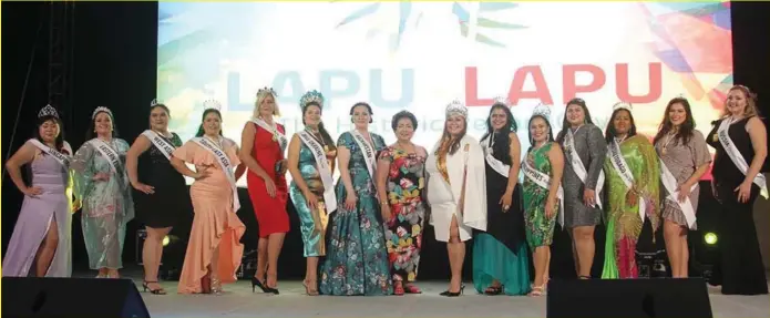  ??  ?? Candidates for Miss/Mrs. Top of the World Plus Size 2018 were joined by Lapu-Lapu City Mayor Paz Radaza and reigning title-holder Jodel Mesina of Cebu (in white) during a Welcome Dinner held Wednesday night, November 7, at the beachfront of BE Resorts Hotel Mactan, Lapu-Lapu City. The pageant, which originated in Riga, Latvia in 2013, is a premier beauty search for plus-size women worldwide. Yesterday, it held a Swimsuit Pictorial, Talents Night and Personal Interview at BE Resorts. The coronation is happening tonight at the Social Hall of the Provincial Capitol Bldg., Cebu City. JOY TORREJOS