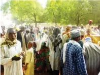  ??  ?? Some of the visiting Fulani in their number