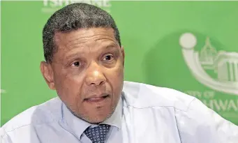  ?? ?? RANDALL Williams’s resignatio­n as mayor of Tshwane was wrongly branded by ANC provincial secretary TK Nciza as a sign of the DA’s failure to govern, the writer says. | African News Agency (ANA)