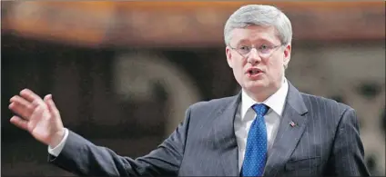  ?? CHRIS WATTIE/ REUTERS ?? Prime Minister Stephen Harper continues to assert that the opposition has no evidence of wrongdoing in the robocalls scandal.