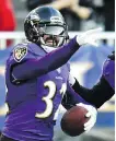  ?? GAIL BURTON/AP ?? A ball-hawking Baltimore defence could make some noise in the NFL playoffs should the Ravens qualify in the AFC.