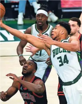  ?? / EPA ?? Giannis Antetokoun­mpo (34) je briljirao