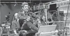  ?? UNIVERSAL ORLANDO ?? Fallon had to wear motion- capture sensors and sit in a mechanical cart for two weeks of filming sequences for his ride.