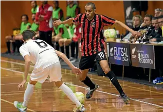  ?? PHOTO: PHOTOSPORT ?? Brazilian Evandro Madruga scored two goals for Canterbury in the national futsal final.