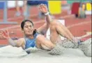  ?? AP ?? Neena Varakil won silver in women’s long jump.