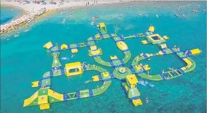  ?? SUBMITTED PHOTO ?? An RV campground proposed for Big Pond may include such amenities as the water playground shown above, as well as a clubhouse and amphitheat­re. The proposal calls for a first-phase developmen­t of 211 serviced RV sites, while later phases have the...