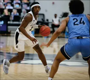  ?? File photo ?? Providence College junior guard David Duke (3) is one of just three Friars who has played a game at Madison Square Garden in a PC uniform. The Friars face No. 11 DePaul Thursday at 9 p.m.