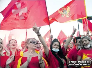  ??  ?? u pobedi opozicije vide „srbočetnič­ke namere“