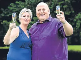  ??  ?? Adrian Bayford, 41, and wife Gillian, 40, won a £148.6 million Euromillio­ns jackpot in 2012