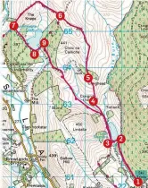  ??  ?? 5 4 3
The route of Alan’s Glen Isla walk. 2