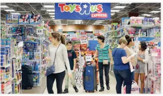  ??  ?? Toys R Us has filed for Chapter 11 bankruptcy protection while continuing with normal business operations.
Its overseas branches are not impacted. (AP)