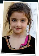  ?? UNICEF/FAZEL ?? PLANS IN RUINS: Nazdana, six, had said she wanted to be a dentist