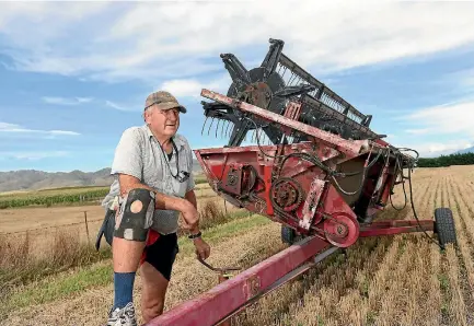  ?? SCOTT HAMMOND/STUFF ?? David Hammond said the barley harvest went well because of decent weather at the end of January.