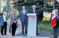  ??  ?? Discours du colonel (er ) marc Gervais délégué départemen­tal de la Fondation de la France Libre