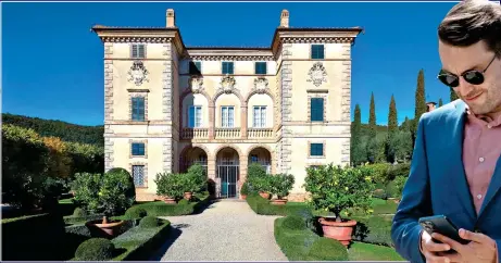  ?? ?? RICH HISTORY: Tuscany’s Villa Cetinale and, right, Succession stars Kieran Culkin and Sarah Snook