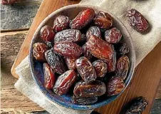  ?? 123RF ?? Dates are a good alternativ­e to sweeteners but for those who cannot digest fructose properly, use brown rice syrup.