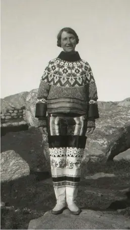  ?? ?? ABOVE: Isobel in Eskimo dress during one of her exploratio­ns of the Arctic