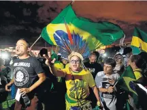  ?? ERNESTO RODRIGUES/ESTADÃO ?? Brasília. Apoiadores do futuro presidente foram à Esplanada