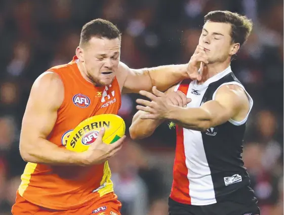  ?? Picture: GETTY IMAGES ?? Steven May (left) is on the verge of a rich new AFL deal with the Gold Coast Suns so he can remain a one-club man.