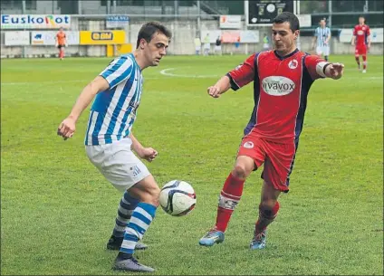  ?? FOTO: UNCITI ?? R. Sociedad C y Beasain se verán las caras esta mañana en Zubieta