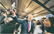  ??  ?? Joe Biden sought to play down his poor result in New Hampshire and is pinning his hopes on votes from African-americans in South Carolina