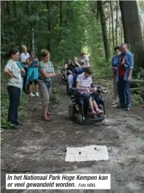  ?? Foto HBVL ?? In het Nationaal Park Hoge Kempen kan er veel gewandeld worden.