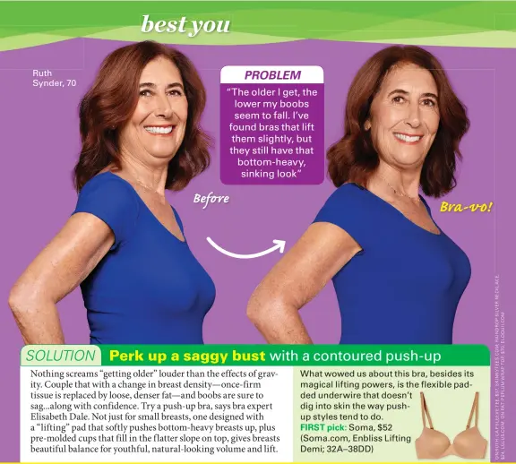 Perk up a saggy bust with a contoured push-up - PressReader