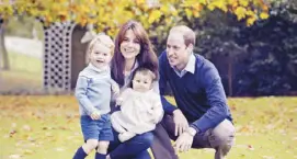  ??  ?? Prince William, Duchess of Cambridge Kate Middleton, and their children