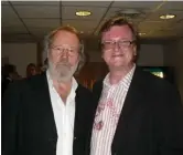  ??  ?? (Left to right) ABBA: Song By Song author Ian Cole with ABBA’s Benny Andersson at Carnegie Hall in 2009; “with the band” at ABBA: The Museum in Stockholm in 2019; and “during” the famous photoshoot for their 1976 Greatest Hits album.