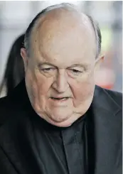  ?? Photo: AAP ?? The Archbishop of Adelaide, Philip Wilson.