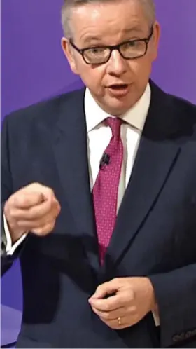  ??  ?? Angry: The Justice Secretary on BBC Question Time last night